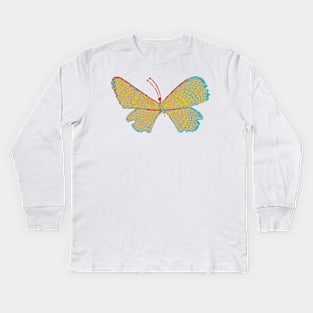 Groovy butterfly Kids Long Sleeve T-Shirt